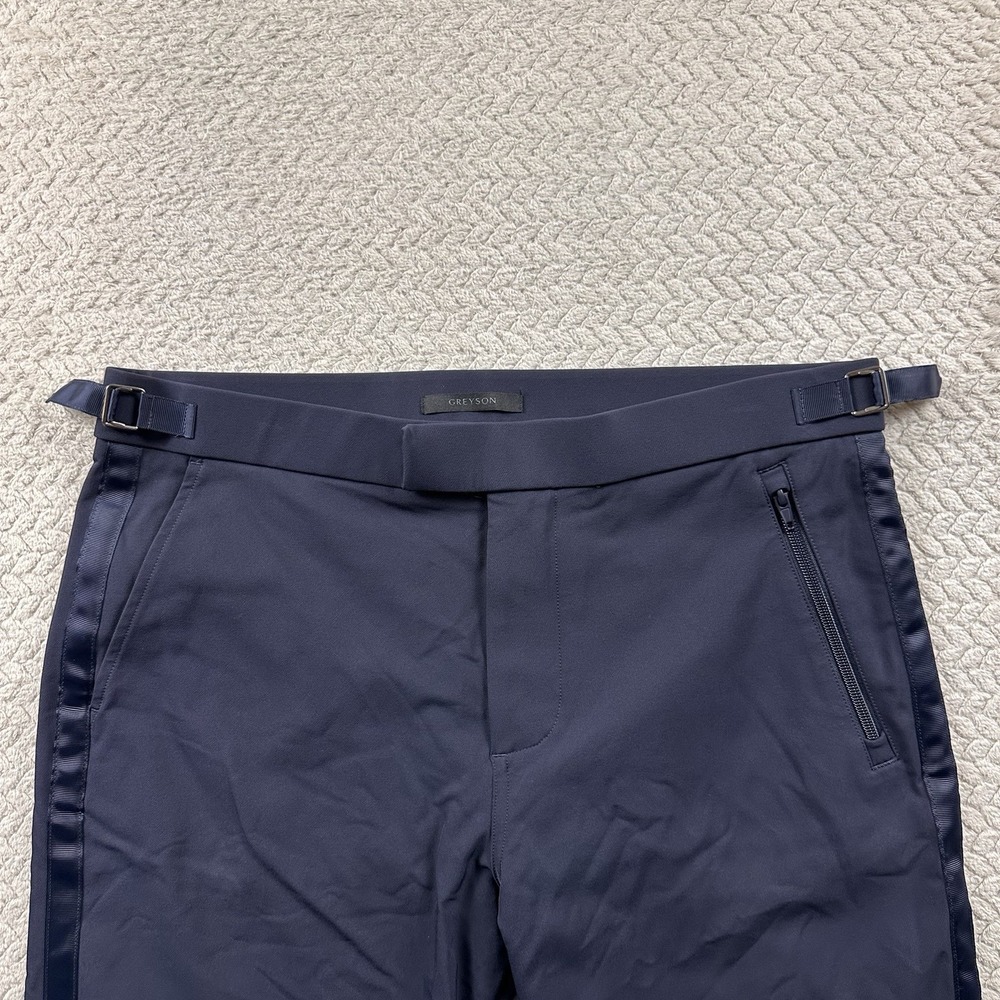 GREYSON Rumson Jogger Pants Men 35 Navy Heavyweight Tailored Performance Golf - Picture 5 of 16
